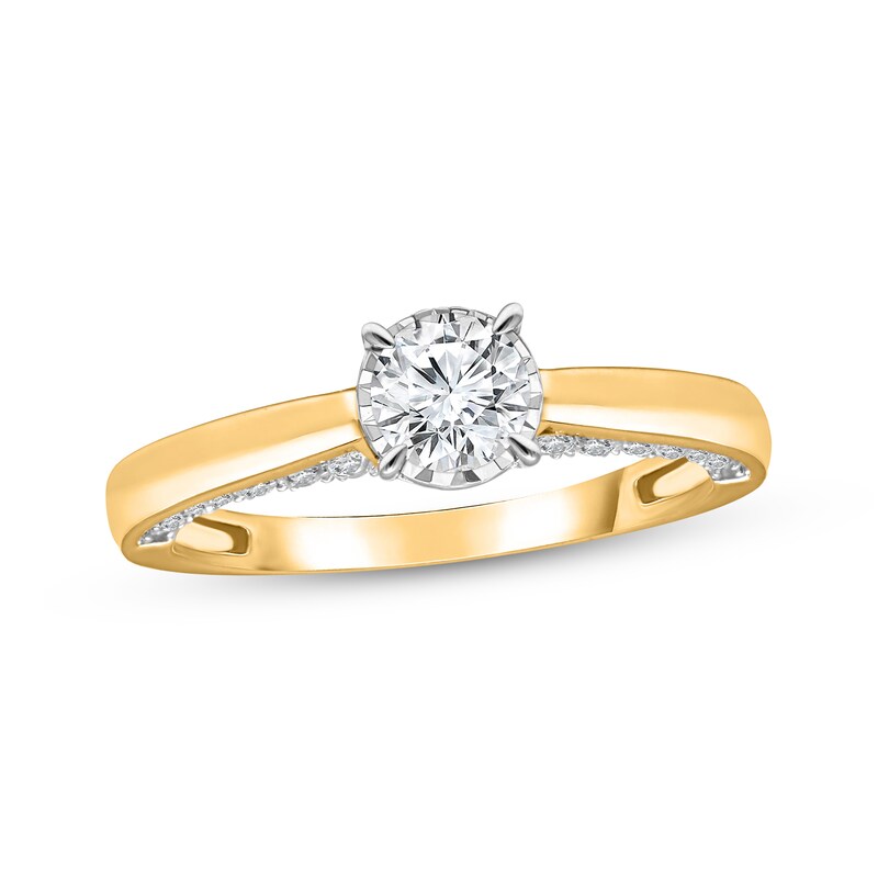 1 CT. Diamond Solitaire Engagement Ring in 14K White Gold (J/I3)