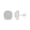 Thumbnail Image 2 of Lab-Created Diamonds by KAY Cushion-Shaped Stud Earrings 1 ct tw 10K White Gold