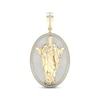 Thumbnail Image 0 of Diamond Oval Jesus Charm 1-1/4 ct tw 10K Yellow Gold
