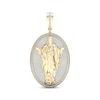 Thumbnail Image 1 of Diamond Oval Jesus Charm 1-1/4 ct tw 10K Yellow Gold