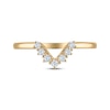 Thumbnail Image 3 of Now + Forever Diamond Chevron Wedding Band 1/6 ct tw 14K Yellow Gold