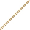 Thumbnail Image 1 of Italian Brilliance Solid Diamond-Cut Puffed Mariner Link Necklace 14K Yellow Gold 18.25"