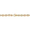 Thumbnail Image 2 of Italian Brilliance Solid Diamond-Cut Puffed Mariner Link Necklace 14K Yellow Gold 18.25"