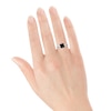 Thumbnail Image 4 of Now + Forever Princess-cut Black Diamond Solitaire Engagement Ring 1 ct tw 14K White Gold