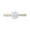 Thumbnail Image 2 of Now + Forever Lab-Grown Diamonds Round-Cut Engagement Ring 1-1/4 ct tw 14K Yellow Gold