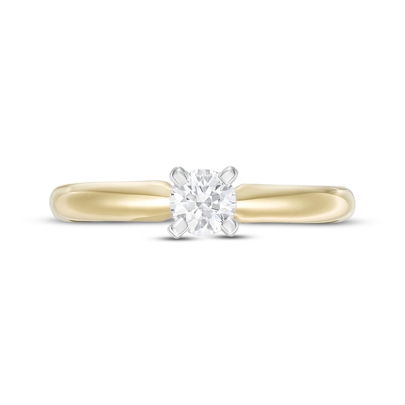 Main Image 3 of Now + Forever Round-Cut Diamond Solitaire Engagement Ring 1/3 ct tw 14K Yellow Gold (I/I2)