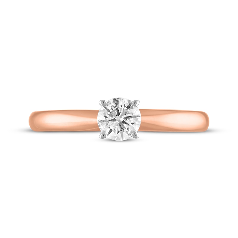 Main Image 3 of Now + Forever Round-Cut Diamond Solitaire Engagement Ring 1/3 ct tw 14K Rose Gold (I/I2)