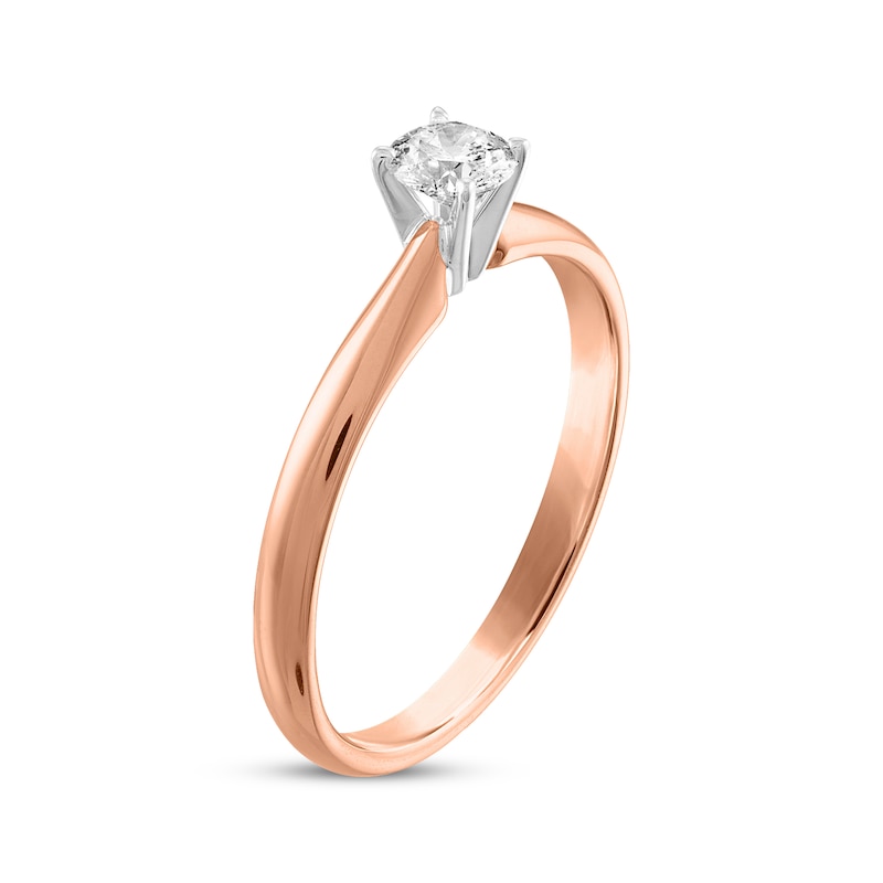 Main Image 2 of Now + Forever Round-Cut Diamond Solitaire Engagement Ring 1/4 ct tw 14K Rose Gold (I/I2)