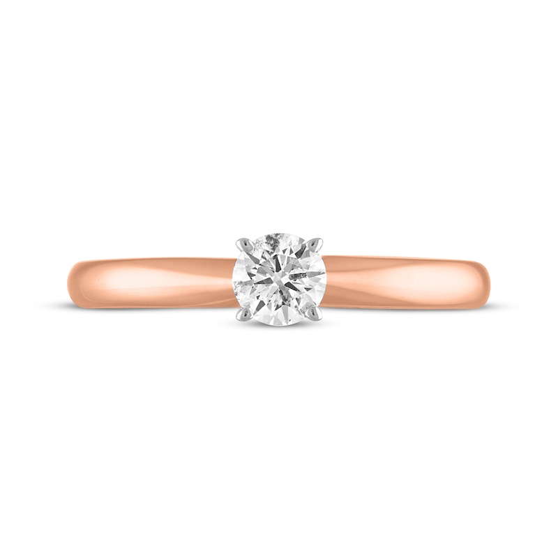 Main Image 3 of Now + Forever Round-Cut Diamond Solitaire Engagement Ring 1/4 ct tw 14K Rose Gold (I/I2)