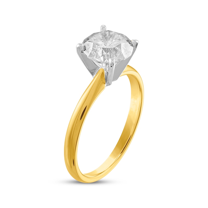 Main Image 2 of Now + Forever Certified Round-Cut Diamond Solitaire Engagement Ring 1-1/2 ct tw 14K Yellow Gold (I/I2)