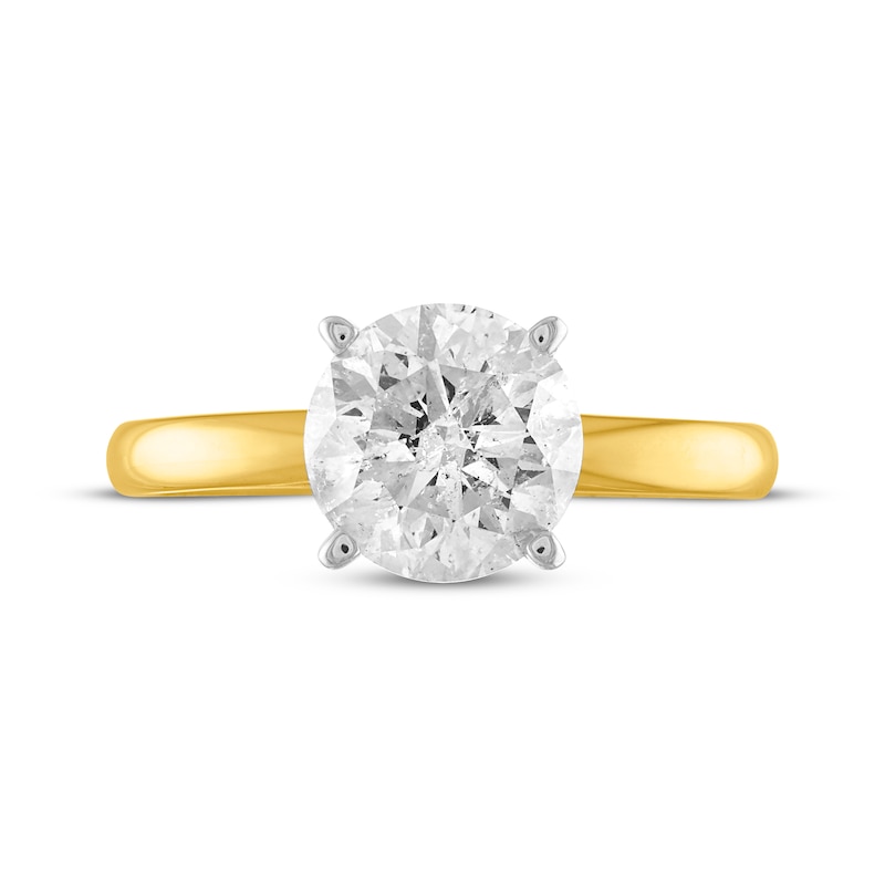 Main Image 3 of Now + Forever Certified Round-Cut Diamond Solitaire Engagement Ring 1-1/2 ct tw 14K Yellow Gold (I/I2)