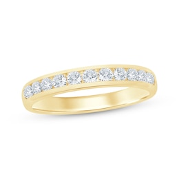 Now + Forever Round-Cut Diamond Anniversary Band 1/2 ct tw 14K Yellow Gold