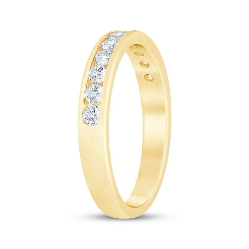Main Image 2 of Now + Forever Round-Cut Diamond Anniversary Band 1/2 ct tw 14K Yellow Gold