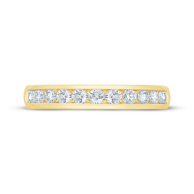 Main Image 3 of Now + Forever Round-Cut Diamond Anniversary Band 1/2 ct tw 14K Yellow Gold