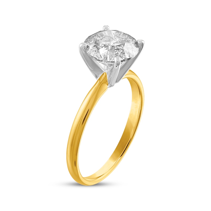 Main Image 2 of Now + Forever Certified Round-Cut Diamond Solitaire Engagement Ring 3 ct tw 14K Yellow Gold (I/I2)