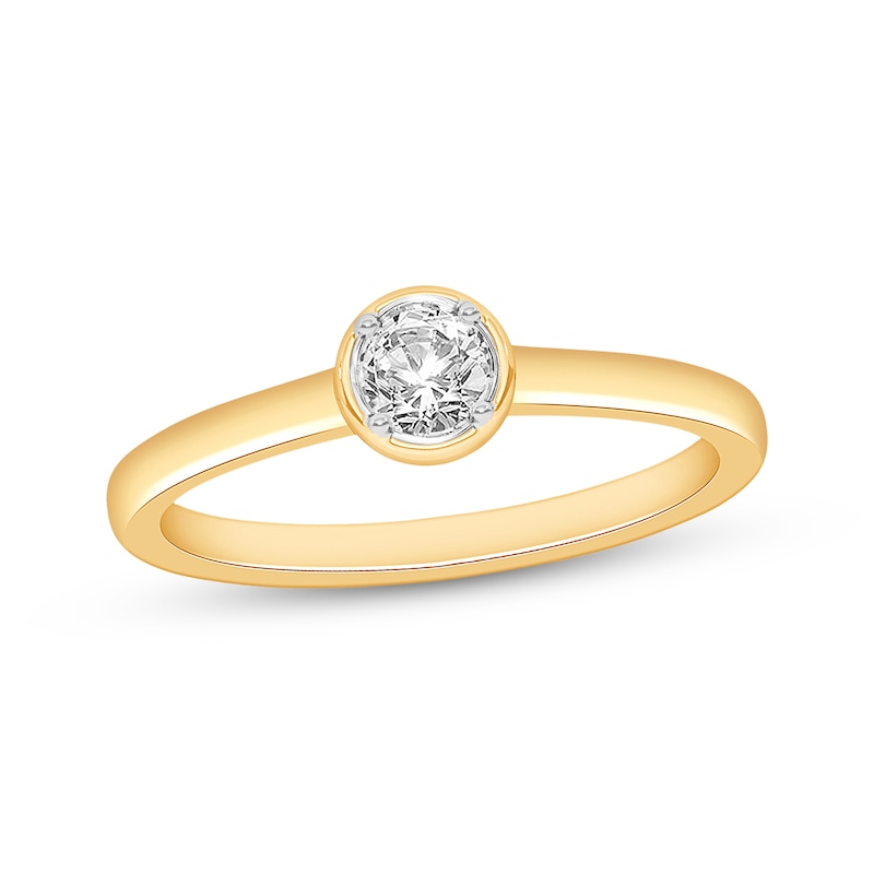 Main Image 1 of Now + Forever Round-Cut Diamond Solitaire Engagement Ring 1/2 ct tw 14K Yellow Gold (I/I2)