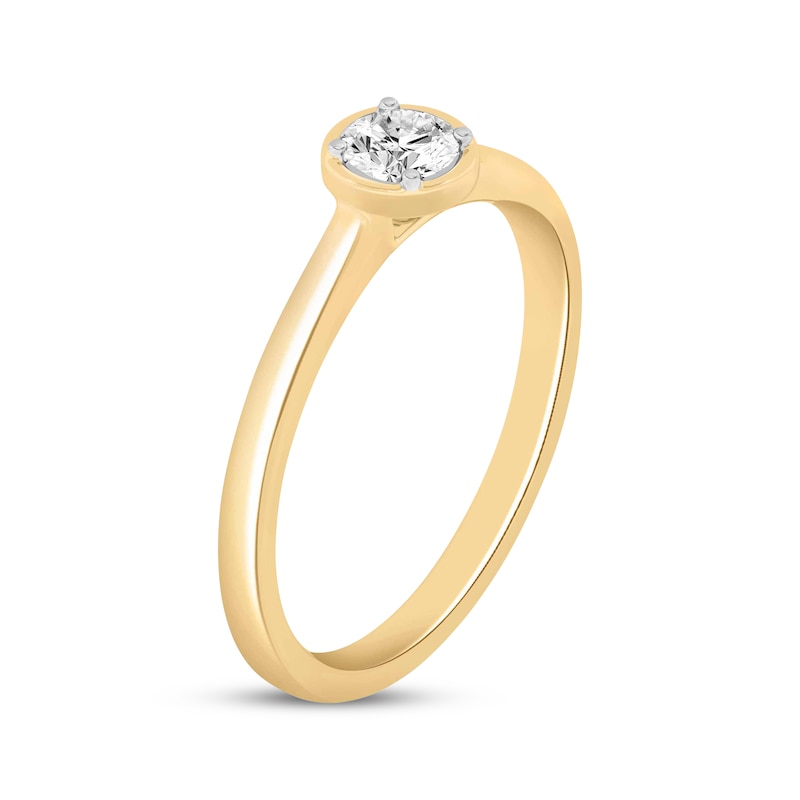 Main Image 2 of Now + Forever Round-Cut Diamond Solitaire Engagement Ring 1/2 ct tw 14K Yellow Gold (I/I2)