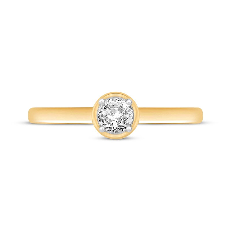 Main Image 3 of Now + Forever Round-Cut Diamond Solitaire Engagement Ring 1/2 ct tw 14K Yellow Gold (I/I2)