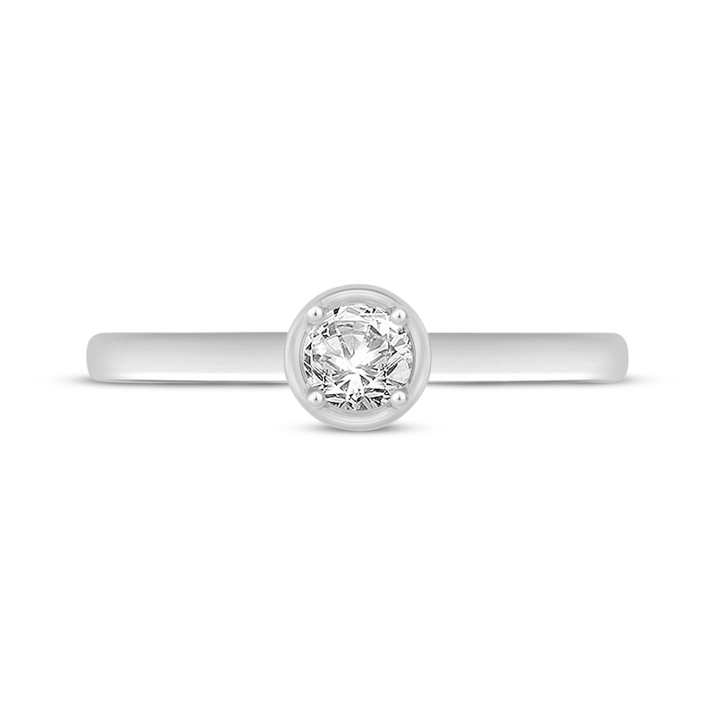 Main Image 3 of Now + Forever Round-Cut Diamond Solitaire Engagement Ring 1/2 ct tw 14K White Gold (I/I2)