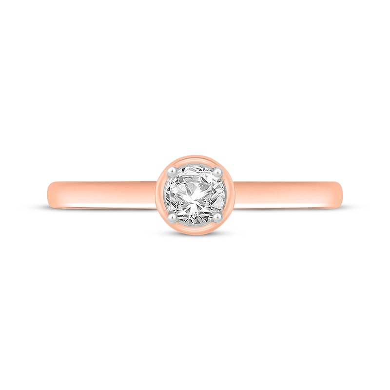 Main Image 3 of Now + Forever Round-Cut Diamond Solitaire Engagement Ring 1/2 ct tw 14K Rose Gold (I/I2)