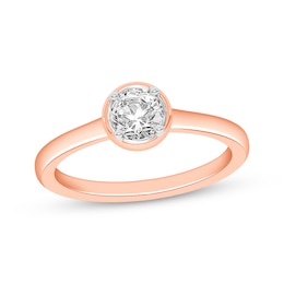 Now + Forever Round-Cut Diamond Solitaire Engagement Ring 3/4 ct tw 14K Rose Gold (I/I2)