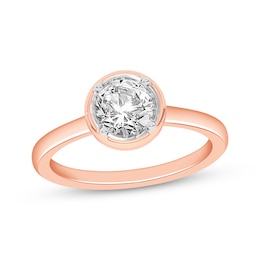 Now + Forever Round-Cut Diamond Solitaire Engagement Ring 1 ct tw 14K Rose Gold (I/I2)