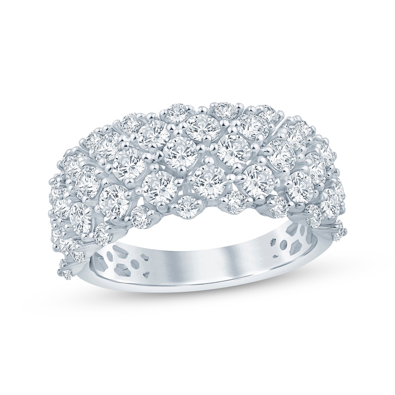 Main Image 1 of Now + Forever Lab-Grown Diamonds Multi-Row Ring 2 ct tw 14K White Gold
