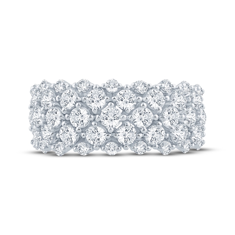 Main Image 3 of Now + Forever Lab-Grown Diamonds Multi-Row Ring 2 ct tw 14K White Gold