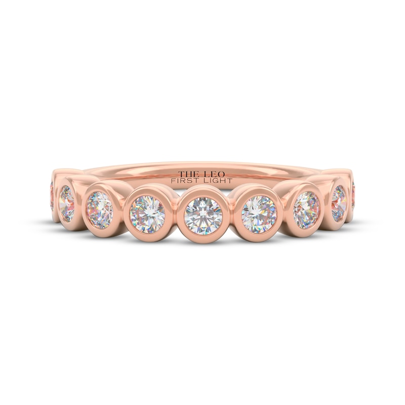 Main Image 3 of THE LEO First Light Diamond Bezel Anniversary Ring 3/4 ct tw 14K Rose Gold