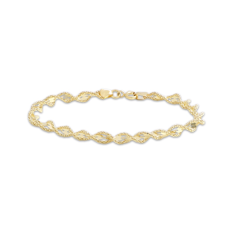 Twist Bracelet 10K Yellow Gold 7.5"