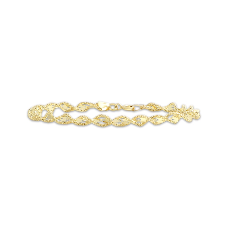 Twist Bracelet 10K Yellow Gold 7.5"