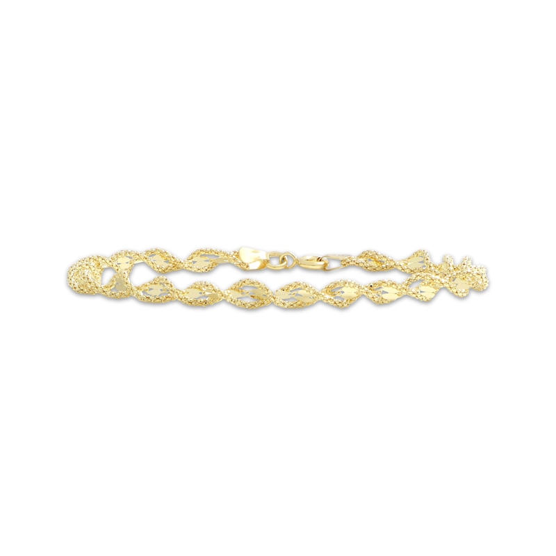 Main Image 2 of Twist Bracelet 10K Yellow Gold 7.5&quot;
