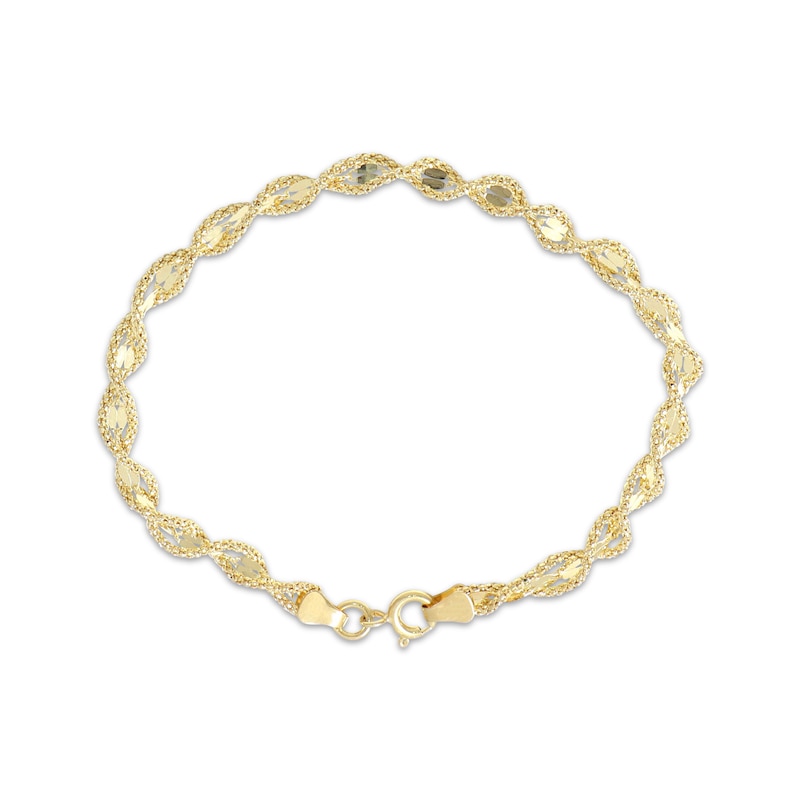 Main Image 3 of Twist Bracelet 10K Yellow Gold 7.5&quot;