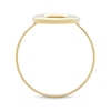 Thumbnail Image 3 of Hollow Open Oval Ring 10K Yellow Gold Size 7