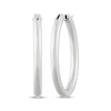 Thumbnail Image 0 of Oval Tube Hoop Earrings Sterling Silver 30mm