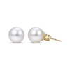 Thumbnail Image 2 of Cultured Pearl Solitaire Necklace & Stud Earrings Gift Set 10K Yellow Gold