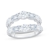 Thumbnail Image 0 of Lab-Created Diamonds by KAY Emerald & Round-Cut Enhancer Ring 3-1/2 ct tw 14K White Gold