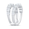 Thumbnail Image 1 of Lab-Created Diamonds by KAY Emerald & Round-Cut Enhancer Ring 3-1/2 ct tw 14K White Gold