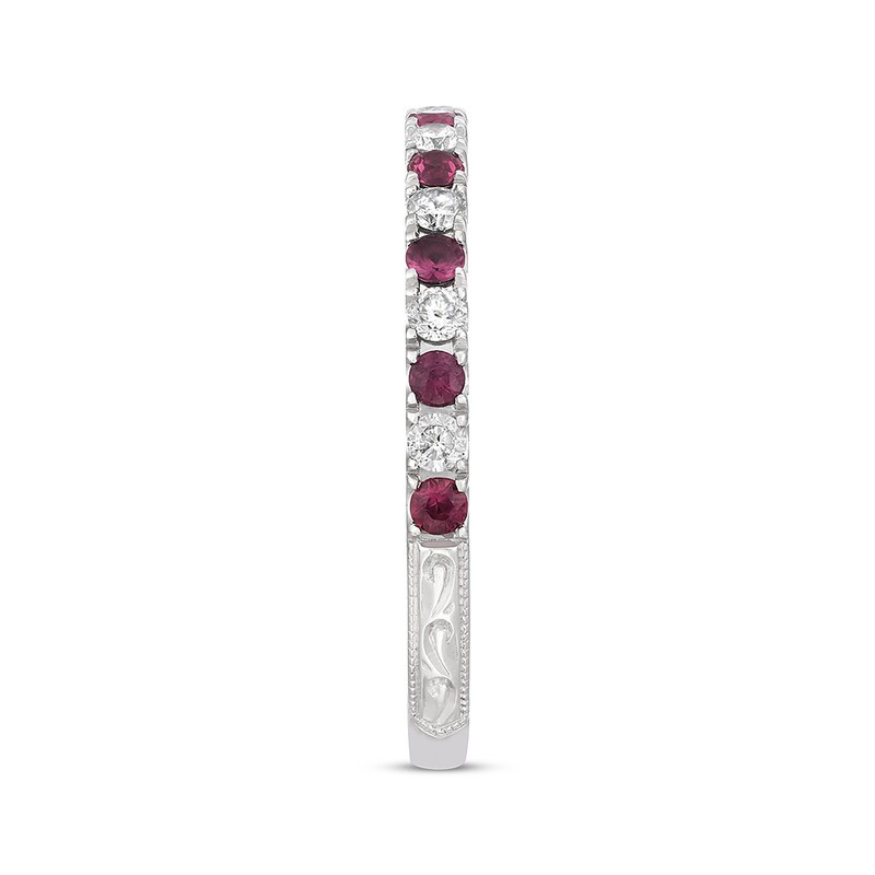 Main Image 2 of Neil Lane Ruby Anniversary Band 1/5 ct tw Round-cut Diamonds 14K White Gold