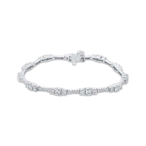 Memories Moments Magic Lab-Grown Diamond Bracelet 4 ct tw 14K White Gold 7"