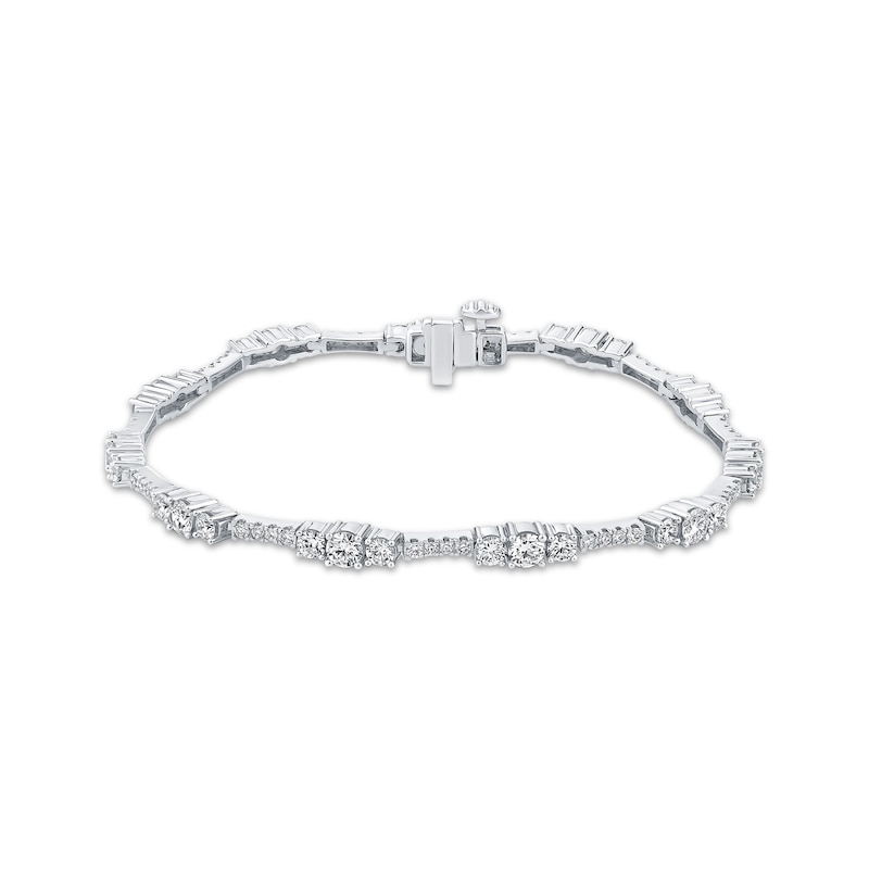Main Image 1 of Memories Moments Magic Lab-Grown Diamond Bracelet 4 ct tw 14K White Gold 7"