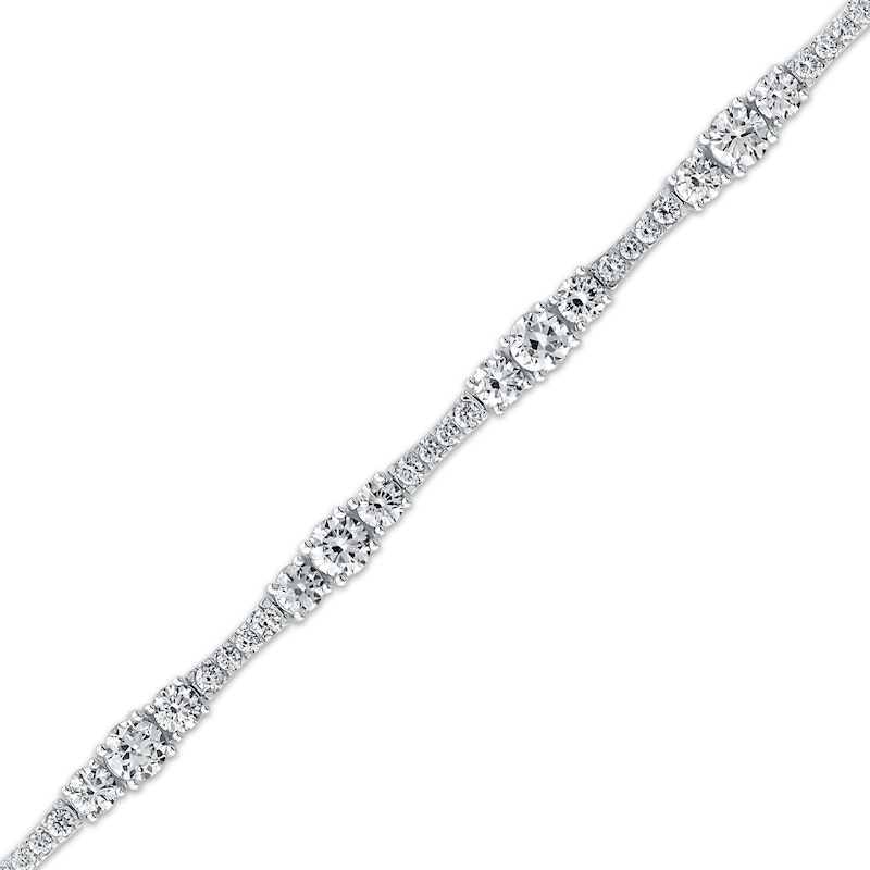 Main Image 2 of Memories Moments Magic Lab-Grown Diamond Bracelet 4 ct tw 14K White Gold 7"