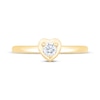 Thumbnail Image 3 of Now + Forever Round-Cut Diamond Heart-Shaped Solitaire Engagement Ring 1/5 ct tw 14K Yellow Gold (I/I2)