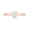 Thumbnail Image 3 of Now + Forever Round-Cut Diamond Heart-Shaped Solitaire Engagement Ring 1/5 ct tw 14K Rose Gold (I/I2)
