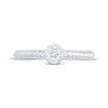 Thumbnail Image 3 of Now + Forever Round-Cut Diamond Solitaire Rope Shank Engagement Ring 1/4 ct tw 14K White Gold (I/I2)