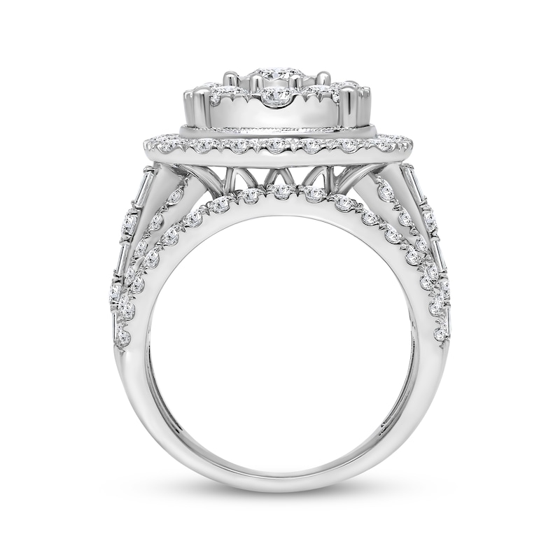 Main Image 2 of Now + Forever Multi-Diamond Halo Engagement Ring 4 ct tw 10K White Gold