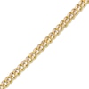 Thumbnail Image 2 of Diamond-Cut Square Curb Chain Bracelet 5.6mm Hollow 10K Yellow Gold 8.5&quot;