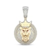 Thumbnail Image 1 of Men's Diamond & Ruby Lion Head with Crown Charm 1/2 ct tw 10K Yellow Gold