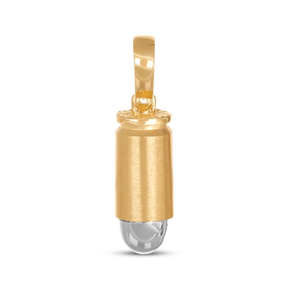 Bullet Charm 14K Two-Tone Gold