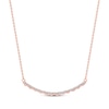 Thumbnail Image 1 of Diamond Smile Necklace 1/6 ct tw 10K Rose Gold 18&quot;